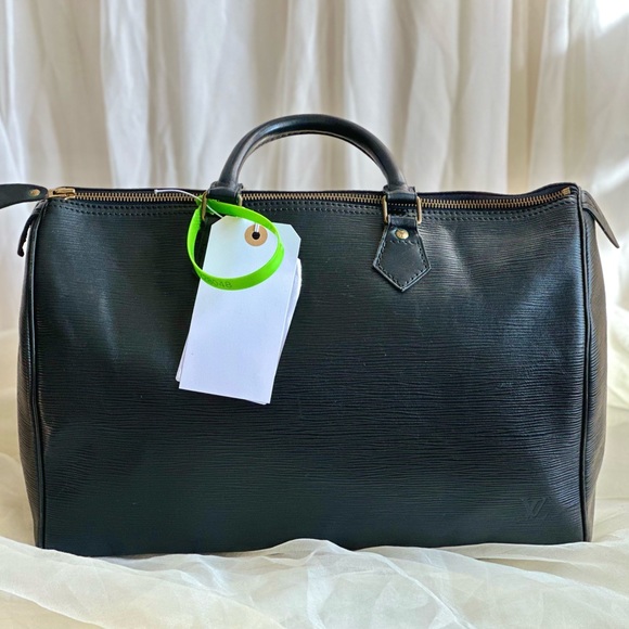 1986 Vintage Louis Vuitton Speedy 35 Epi Noire - Picture 9 of 16